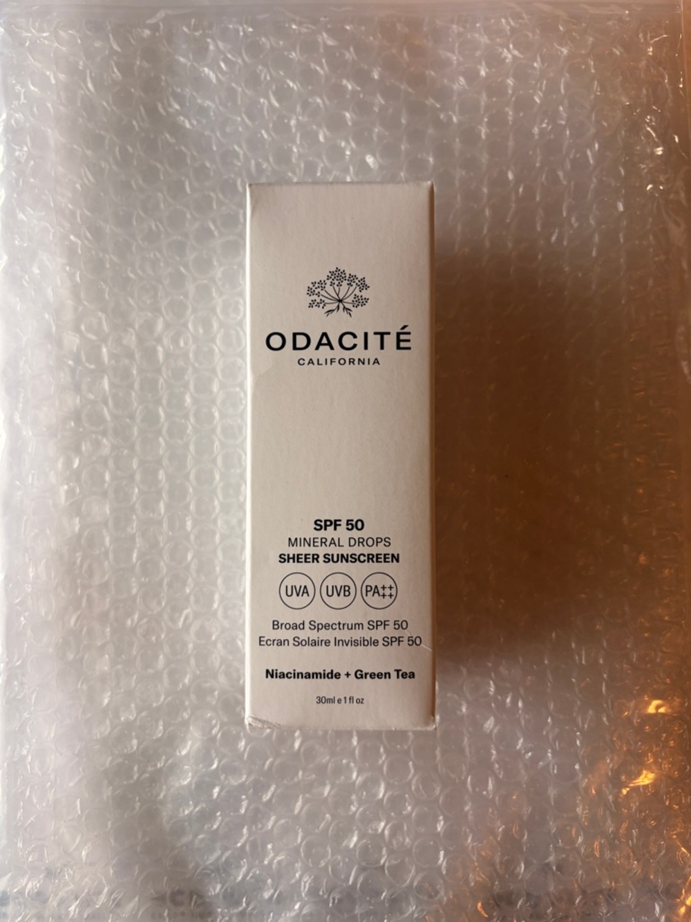 Odacité SPF 50 Mineral Drops Sheer Sunscreen